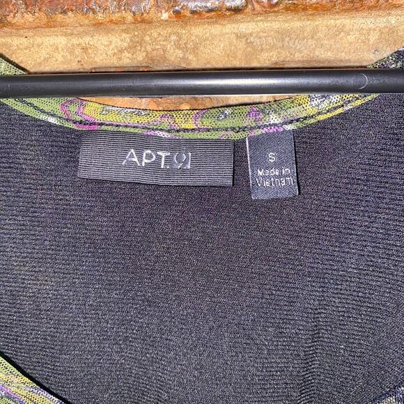 Apt. 9 Multicolored Paisley Sleeveless Tiered Ruffle Top Women's Size Small - Picture 4 of 6